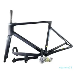 Black Grey T1000 UD V4Rs Disc Carbon Road Bike Frames Disk Bicycle Frameset Handlebar Ship By DPD UPS For