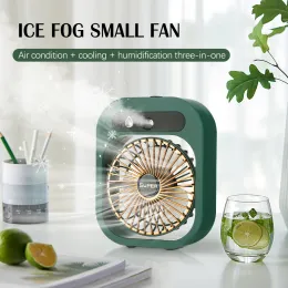 FANS MINI Taşınabilir Klima Fan Nemlendirici Ventilatör Ventilator Hava Soğutucu Ev Odası Elektrikli USB Şarj Edilebilir Mist Fan