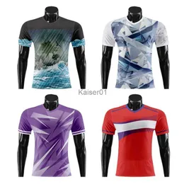 Fans Tops Tees Other Sporting Goods Custom Sublimation Printing Mens Football Training Jersey Adults Short Sleeve Breathable Football Shirts Soccer Wear WO-X858