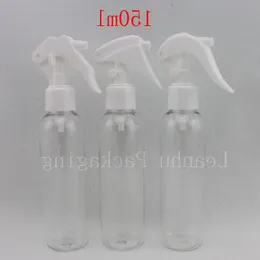 30 X 150ML short small mouse trigger sprayer pump clear bottles, 150cc empty transparent spray trigger plastic container Egkhe