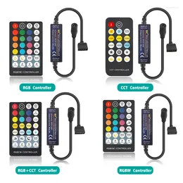 Controllers Mini Wireless RGB Controller LED-strip RF Remote Control för 4 5 6 PINS RGBW RGBWW CCT TAPE Light DC5-24V Dimmer