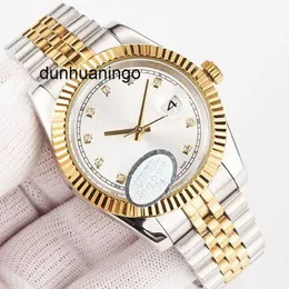 Luxusuhr für sauberes Band, Fabrikuhr für Damen, automatisiertes Saphir-Datum, einfach mechanische, leuchtende, hochwertige Uhr