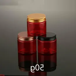 50g kırmızı plastik doldurulabilir kavanoz boş kozmetik losyon krem ​​konteyner şeker çayı örnek depolama hapı şişe 30pcsgood qtys Evlex