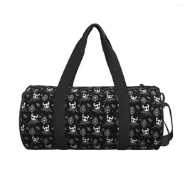 Duffel sacos oco cavaleiro saco de viagem fantasma jogo grande capacidade esporte fim de semana masculino feminino impresso ginásio treinamento colorido fitness