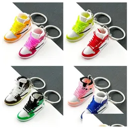 Party Favor Brand 3D Sneaker Key Chain Creative Shoe Model Keychain Student Sports Style Pendant Drop Delivery Home Garden Festive S Dh0Zc