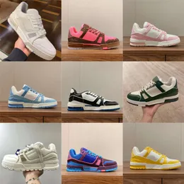 Lvtrainers Designer Shoes Lousy ، أحذية رياضية ذات علامات تجارية أحذية غير رسمية للرجال أحذية جلدية سميكة باطن سود