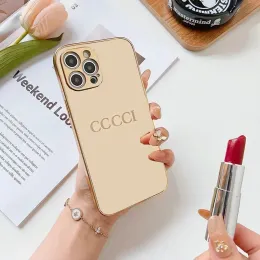 بالنسبة إلى iPhone 14 Pro Max Plus Phone Cases Luxury Gold Mirror Reflection Shell Case 9 أنواع مصممة غلاف النمط الذهبي 13 12 11 XR XS 8 7 phonecase