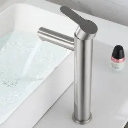 Banyo Lavabo Muslukları Modern Yüksek Lavabo Paslanmaz Çelik Tek Ticari Havza Karıştırıcı