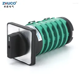 Controllo domestico intelligente ZHUCO KDHC-32/6X3-6 690V 32A 4 posizioni 6 poli saldatrice elettrica regolabile interruttore a camma di commutazione rotativo personalizzato