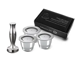 Edelstahl Nespresso Nachfüllbare Kaffee Kapsel Kaffee Tamper Wiederverwendbare Kaffee Pod Coffeeware Zubehör Für Barista 240122