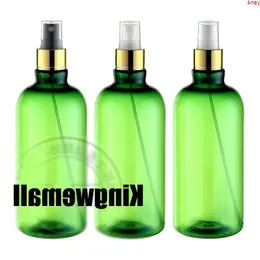 300st/Lot-500ml Spray Gold Pump Bottle, Green Plastic Cosmetic Container, tom parfymunderlag med Mist Atomizergoods Ilsgv