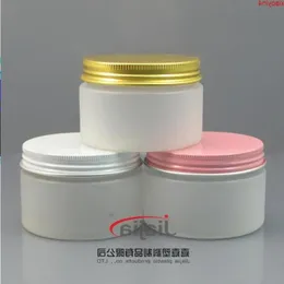 120g Clear frosted PET Storage Jar,120ml Airtight Plastic Food Container with gold/white/pink Aluminum Cap,thick basebest qty Ikuve