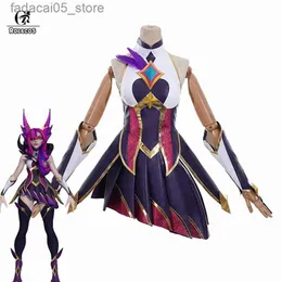 Theme Costume ROLECOS LOL Star Guardian Xayah Cosplay Come Game LOL Xayah Cosplay Halloween Comes for Women Cos Outfit Q240130