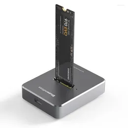 Computer Cables HDD Docking Station M.2 Caddy Box Base Adapter SATA/NVME SSD Dual Protocol Solid State Mobile hårddisken USB C C C