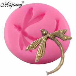 Mujiang Libelle Silikonform Fondant Kuchen Dekorieren Werkzeuge Süßigkeiten Schokolade Formen 3D Handwerk Seife Schmuck Anhänger Harz Formen1231r