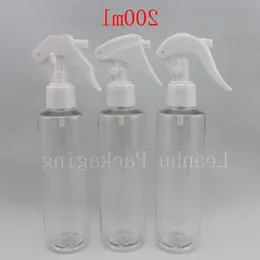 30 X 200ml empty clear refillable watering bottle with trigger sprayer , 7oz plastic spray PET bottle transparent, trigger spray Bvtxx