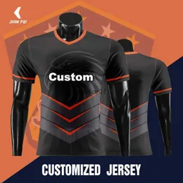 Fans Tops Tees Other Sporting Goods Personalized Sublimation Custom Youth College Short Sleeve Soccer Jersey Shirt Mens Football Shirts With Embroider WO-X1086