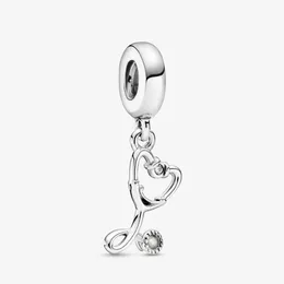 New Arrival 925 Sterling Silver Stethoscope Heart Dangle Charm Fit Original European Charm Bracelet Fashion Jewelry Accessories3272