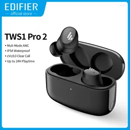 EDIFIER TWS1 PRO 2 Aktywne hałas anulowanie słuchawek Bluetooth TWS bezprzewodowe słuchawki wielomoodporne ANC IP54 Wodoodporny 24h odtwarzanie