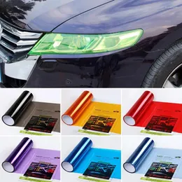 Adesivos de janela de vinil luz de carro filme adesivo folha auto-adesiva lâmpada fumaça farol lanterna traseira matiz nevoeiro traseiro 30x60cm