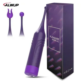 Vibratoren Mini Leistungsstarker G-Punkt-Spritzvibrator Klitoris-Stimulator Sexspielzeug für Erwachsene für Frauen Paare 18 Klitorisspielzeuge mit 2 Hüten Produkten