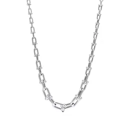 Tiff Necklace 디자이너 고급 패션 여성 원래 품질 u 모양 체인 다이아몬드 실버 골드 초커 브레이슬릿 이어링 7A 품질 웨딩 쥬얼리 액세서리