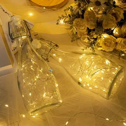 ストリング0.5/1/3/5m USB LED STRING LIGHTS COPPER WIRE年クリスマス装飾ランプDIYガーランド妖精の屋内の家の誕生日