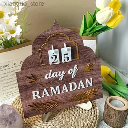 Andra evenemangsfestleveranser 3D Ramadan kalender Ramadan Advent Calender Easter Base Desktop Decor Ornament Eid Mubarak Decor Islamic Muslim Party Supplies 240130