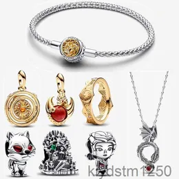 Halloween New Designer Bracelets for Women Jewelry Diy Fit Pandoras Bracelet Earring Gold Ring Game Dragons Glass Charm Necklace Fashion Party Gifts 3gw6