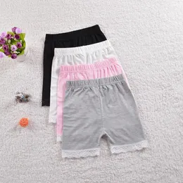 Shorts sommarflickor Bomullsöversikt för tjej spetsar baby underkläder säkerhet barn trosor tonår underbyxor barn underkläder