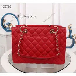 5A Tote Bag Red Designer Womens Bag Bolsa Crossbody Caviar Real Couro De Pele De Carneiro Bolsa Clássico Flap Compras Computador Sacos Vermelhos Melhor Qualidade