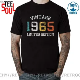 Herren T-Shirts Vintage 1965 Limited Edition T-Shirt Vatertagsgeschenk T-Shirt Klassisches 56. Geburtstagsgeschenk T-Shirt Retro Made in 1965 T-Shirt 240130