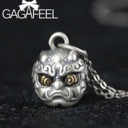 Hängen gagafeel 925 Sterling Silver Exorcism Bell Lucky Pendant For Män Kvinnor unika onda djur hängande charm fina smycken