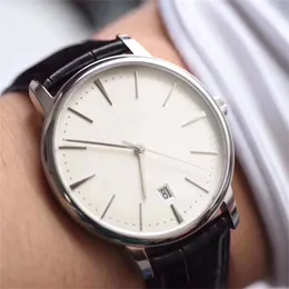Wristwatches designer watches mens watch business casual stylish man Japa 8215 movement hardlex 316 precision steel/leather strip