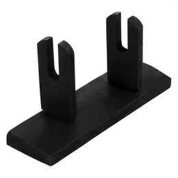 Figurine decorative 1pc Base per rack di stoccaggio con supporto pieghevole in legno per ventilatore tenuto in mano