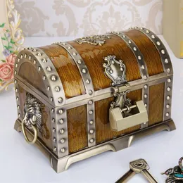 Caixa de tesouro de liga de metal, caixa de joias, decoração vintage para casa, presente de aniversário, 20, 13, 12, 8cm, caixa de armazenamento de tesouro, 272r