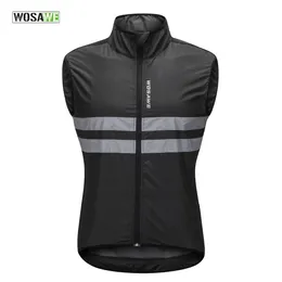 Wosawe Reflective Cycling Vest Windproof Mtb Road Bike Bicycle Sleeveless Jacket Top Cycle Gilet Ciclismo 240123