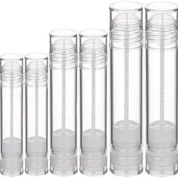 Garrafas de armazenamento frascos 6 pces 30ml 50ml 75ml-up recipientes de desodorante forma redonda inferior enchimento vara garrafa lábios tubos para diy209k