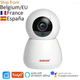 Tuya Camera WiFi IP Wireless Smart Life互換性のあるGoogle Home AssistantAlexa 1080p PTZ for House Security Surveillance Indoor