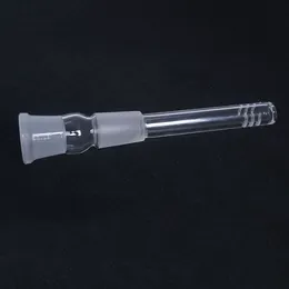 smoking water pipe glass downstem diffuser with 6 cuts hookah flush top 14mm 18mm female reducer adapter lo pro diffused down stem for beaker bong dab rigs