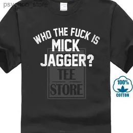 T-shirt da uomo Who The F * Uk Is Mick Jagger Distressed T Shirt 100% cotone Keith Richards Stampa T Shirt Uomo Harajuku O Collo T Shirt Uomo Q240130