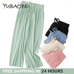 Trousers School Pants For Girl Wide Leg Sweatpants Mosquito Proof Summer Black Teen Casual Mid Waist 10 11 12 Years