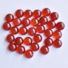 Alloy 2020 Fashion Hight Quality Natural Red Onyx Round Cabochon Beads لإكسسوارات المجوهرات 8 ملم بالجملة 50pcs/lot مجانًا