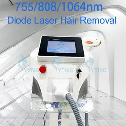 Diode Eislaser Depilator Haarentfernungsvorrichtung 755nm 808nm 1064nm Triple Wellenlänge Hautverjüngung Laser -Epilator