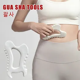 Gua Sha Tools Guasha Yüz Masajcıları Seramik Gua Sha Sıyırıcı Yüz ASSAK Slimmer için Sözcül Vücudun Heykelini Azalttı 240119