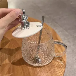 Bicchieri da vino Tazza da orso Tè pomeridiano di alto valore Ufficio domestico Tazza da caffè resistente al calore Martello con cucchiaio