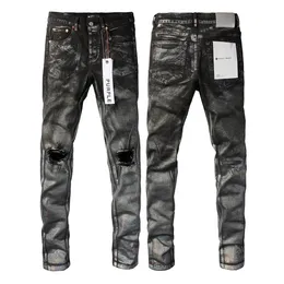 Jeans roxos Mulheres Designer Jeans para Mens Jeans de Alta Qualidade Rasgado Slim Fit Motociclistas Calças para Homens Moda Masculina Design Streetwear Slim Jeans Tamanho 508