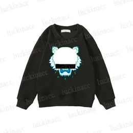 Tasarımcı Kids Sportswear Erkek Kız Kızlar Lüks Marka Tiger Baskılı Külot Sweatershirt Orta ve Büyük Çocuk Üstü Çocuk Kazak SDLX Şans