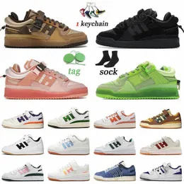 Originals Forum Low Casual Shoes Last Blue Tint The Simpsons Living Room White Black to School The Grinch Silver Pebble Shadow Navy man women 79J5#