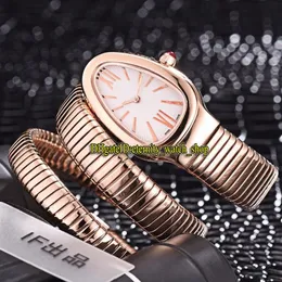 영원 8 색 저렴한 고품질 103002 화이트 다이얼 스위스 쿼츠 여성 시계 로즈 골드 케이스 더블 루프 팔찌 패션 레이디 W174C